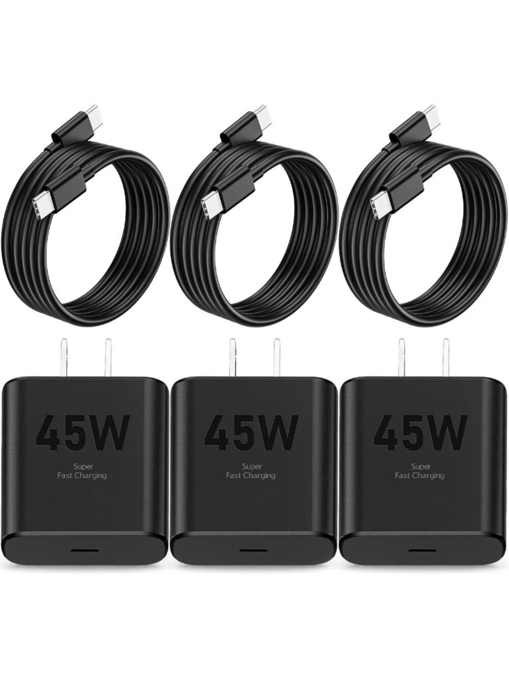 45W Super Fast Charging USB C Charger Block - Type C Power Adapter for Devices
